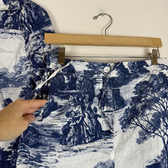 COS French Etoile blue linen set - Picture 8 of 16